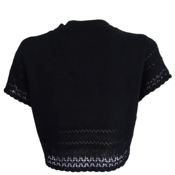 Signature by Robbie Bee Women's Short-Sleeve Open Front Cardigan 2× - Picture 2 of 5